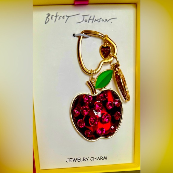 Betsey Johnson Accessories - betsey johnson Candy Apple bag charm / key fob